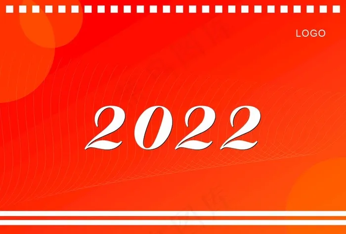 2022  台历封面图片cdr矢量模版下载