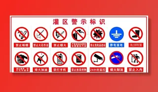 油罐区标识牌图片