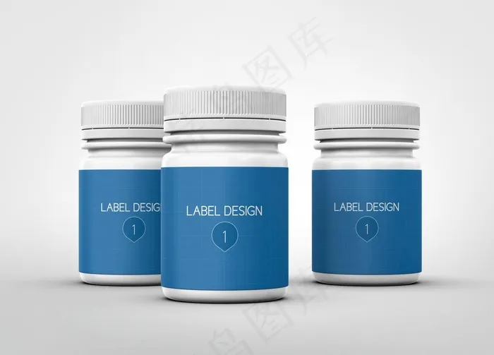 药品包装样机图片psd模版下载