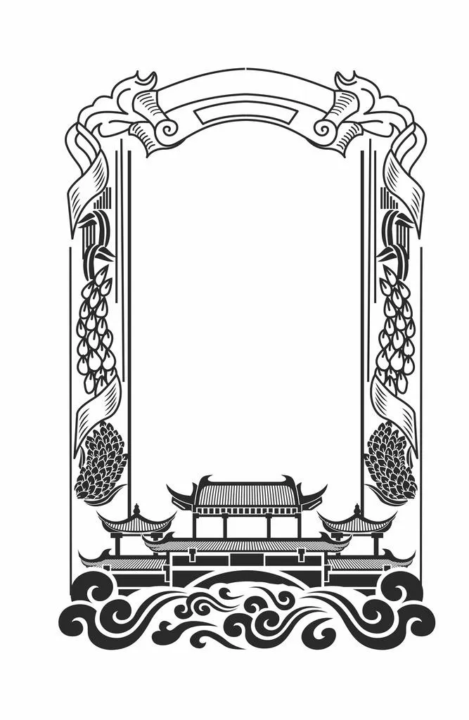 国酒门 麦穗高粱图片cdr矢量模版下载