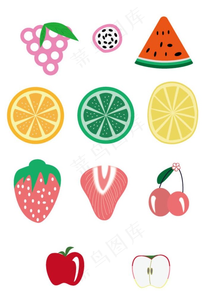 卡通水果矢量图图片