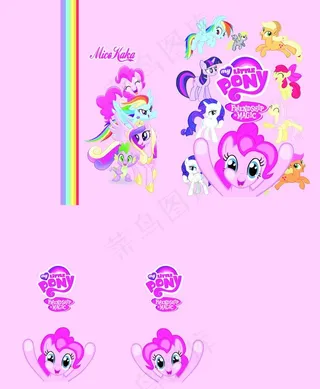 卡通定位 小马图片