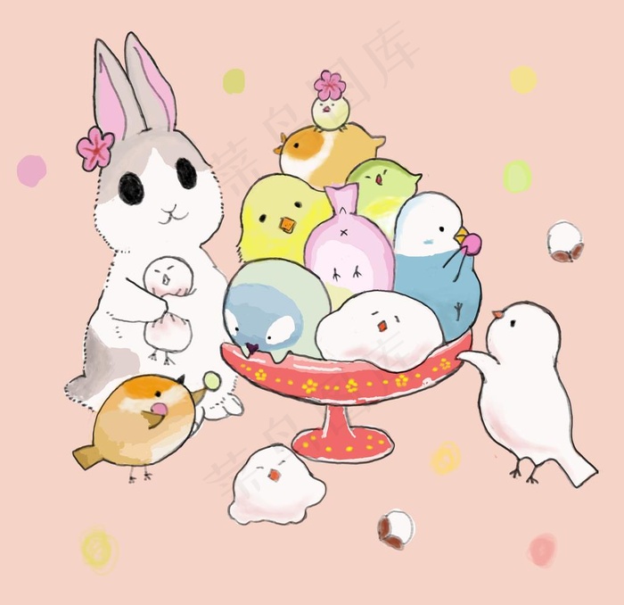 可爱雪糕图片(4000x4000)psd模版下载