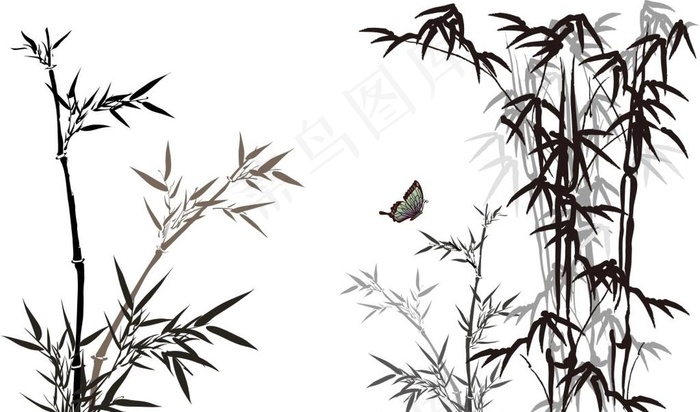 矢量竹子图片
