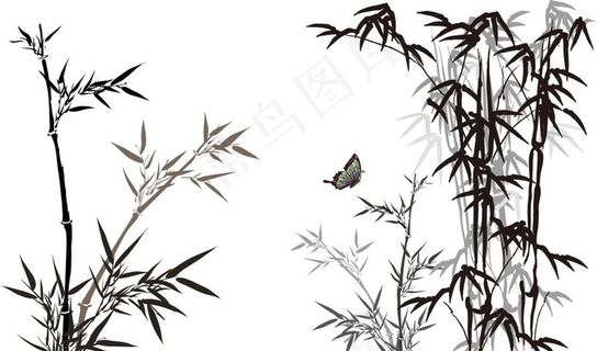 矢量竹子图片