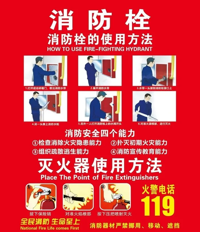 消防栓图片ai矢量模版下载