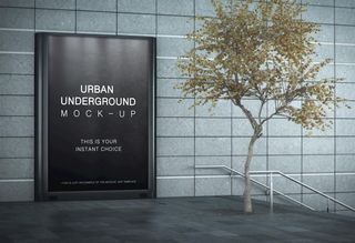 灯箱广告样机图片