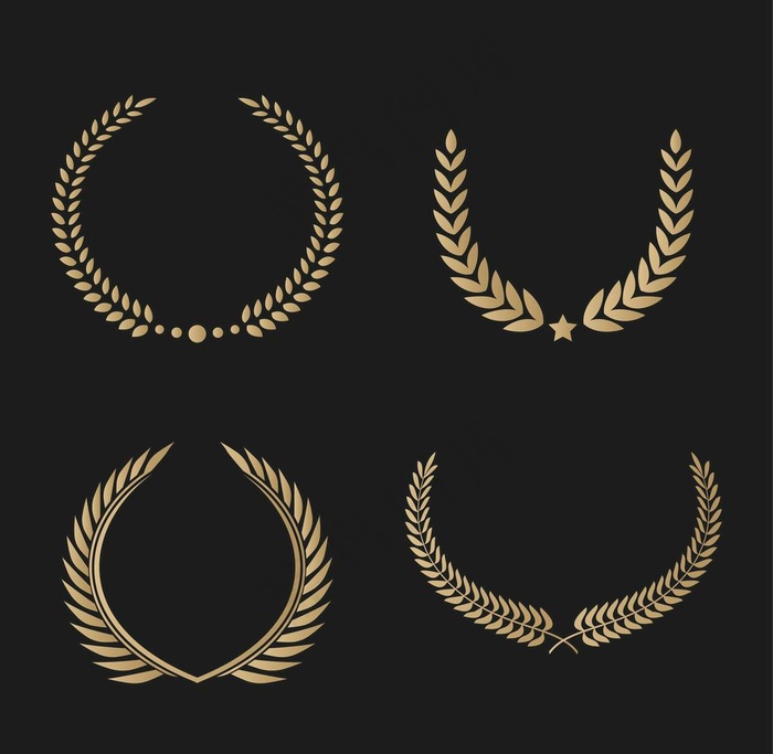 矢量麦穗标志图片