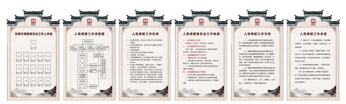 调解室制度图片cdr矢量模版下载