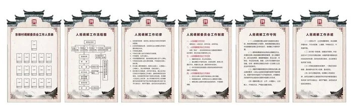 调解室制度图片cdr矢量模版下载