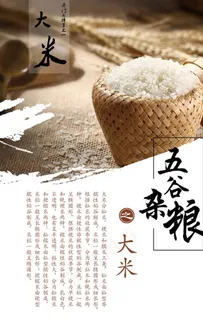 大米海报图片