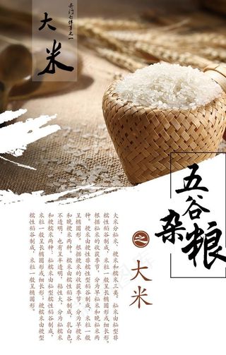 大米海报图片
