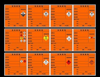 危险废物标签图片