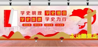 党建文化墙 图片