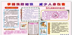消防知识宣传展板图片