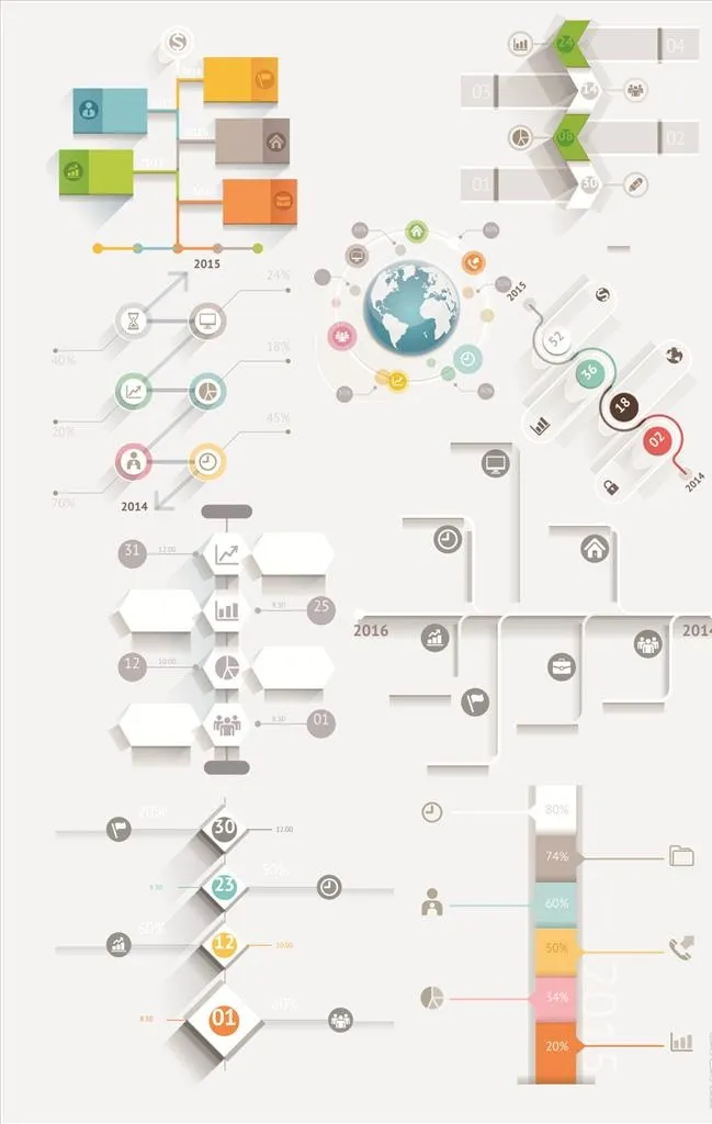 创意商务信息矢量图图片cdr矢量模版下载
