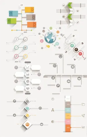 创意商务信息矢量图图片