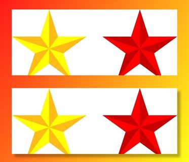 立体五角星图片