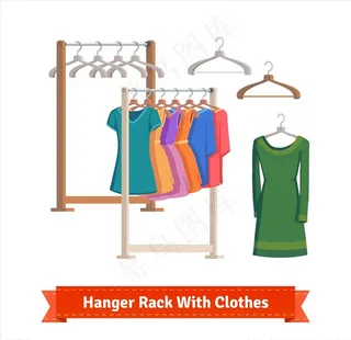 衣服衣架图片