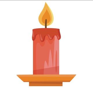 卡通红色蜡烛矢量图图片