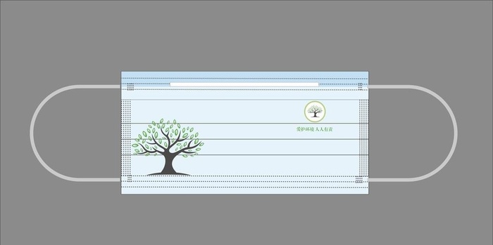 口罩矢量图图片cdr矢量模版下载