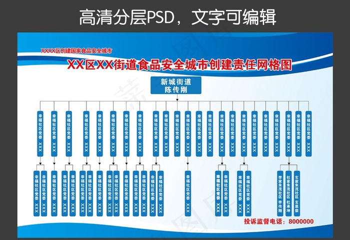 创建责任网格图图片psd模版下载