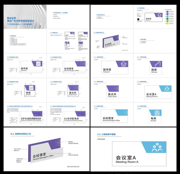 共享办公室标识导视图片