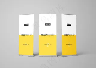 易拉宝样机图片