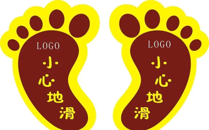 小心地滑图片cdr矢量模版下载