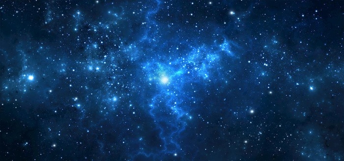 蓝色 星空图片