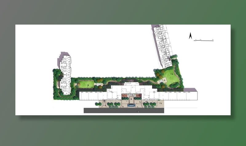 商业住宅景观彩平面总平面PSD图片psd模版下载
