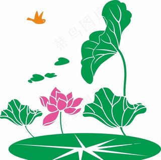 矢量荷花图片