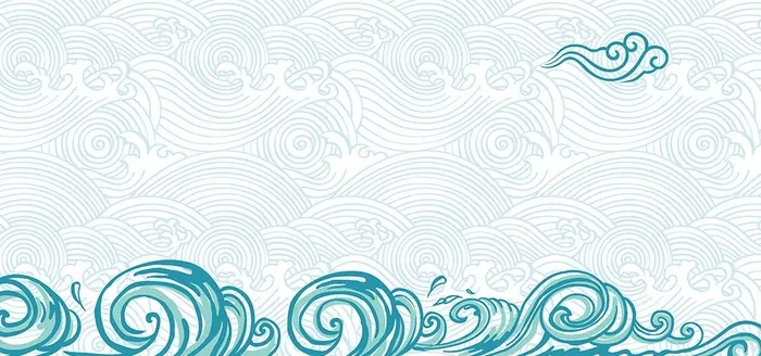 海浪花纹图片ai矢量模版下载