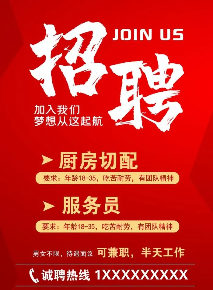 招聘图片(3938x5512)psd模版下载