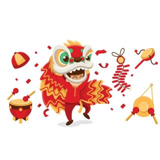 矢量锣鼓喧天图片