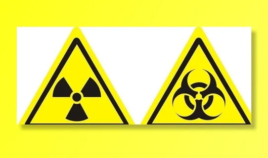 核辐射 放射性 危险标志图片