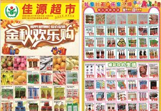 超市秋天DM单图片