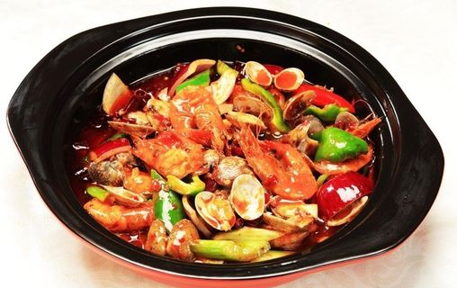 海鲜 砂锅图片