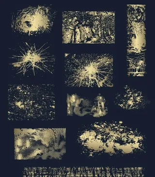 金色墨迹墨点背景图片