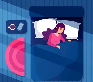 创意睡眠女子图片