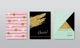 艺术涂鸦生日贺卡图片