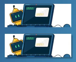 矢量电脑黑客图片