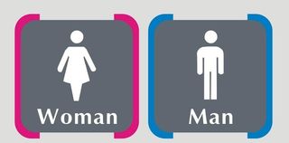 厕所标识牌图片