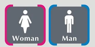 厕所标识牌图片