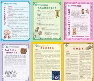 康复科医院健康处方宣传单