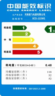 中国能效标识_冰箱图片 中国能效标识_冰箱图片