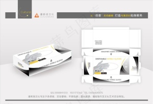 手套包装盒图片