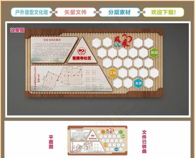 社区文化墙图片