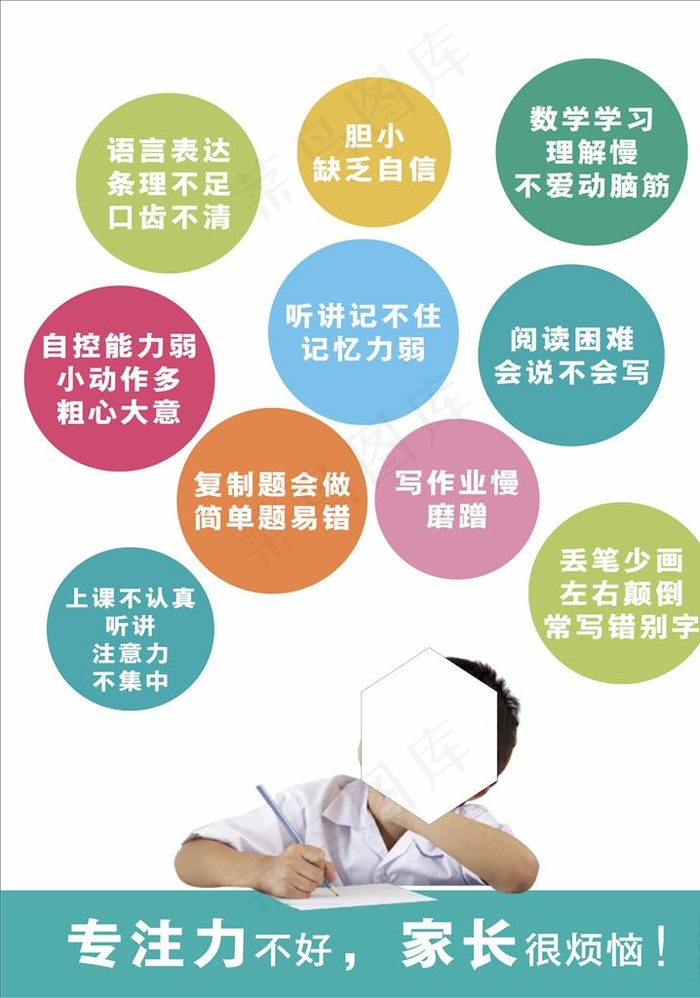 专注力展板图片cdr矢量模版下载
