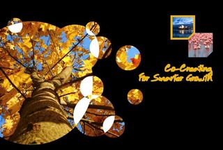 企业简约折页 色彩宣传单页  图片